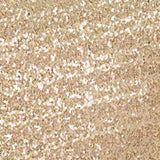 1 Piece Champagne Gold Sequin Spandex Chair Cap 13.5 inch by 10 inch Wedding Cover