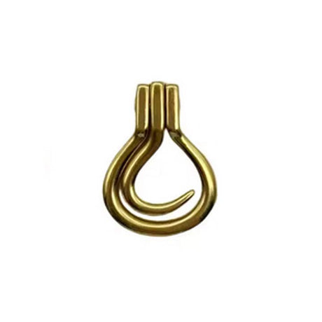 32mm Slim Solid Brass Hoof Pick Pin Belt Buckle