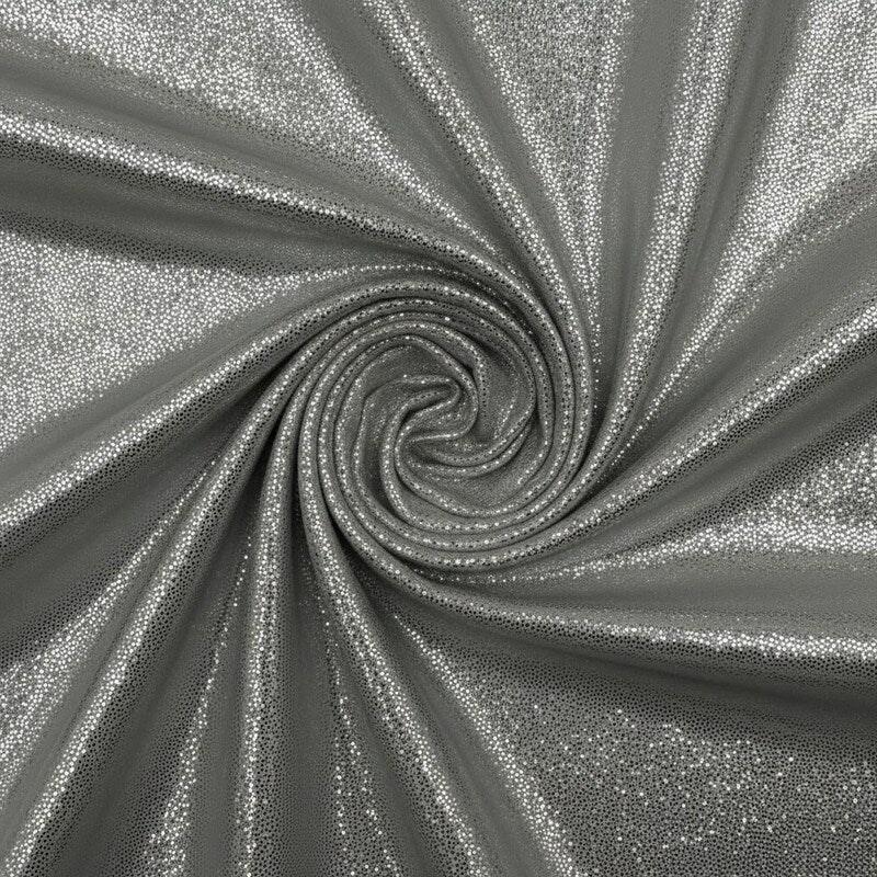 Foil Nylon Spandex Metallic Stretch Fabric 80% Nylon 20% Spandex for Dancewear Party Apparel 58 Inch Width 200 GSM