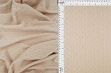 Knit Jacquard Cable Knit Sweater Fabric Stretch Polyester Spandex 58/60 Inches Wide