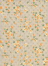 1 Yard Taupe Swiss Dot Chiffon Fabric 100% Polyester Ditsy Floral Print, 57/58" Wide