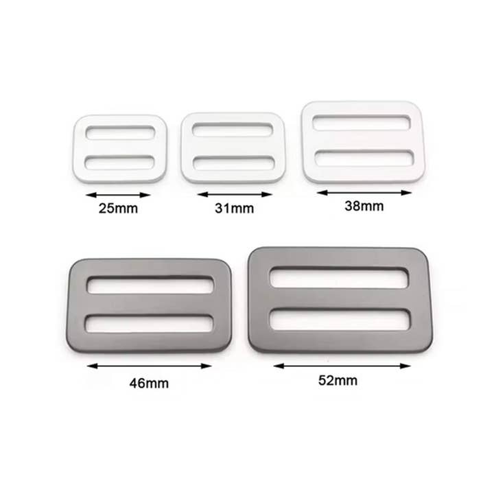 Custom 32mm Aluminum Adjustable Triglide Buckle for Straps