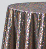 Glitz Sequin Tablecloth 90 Inch Round Durable Polyester Party