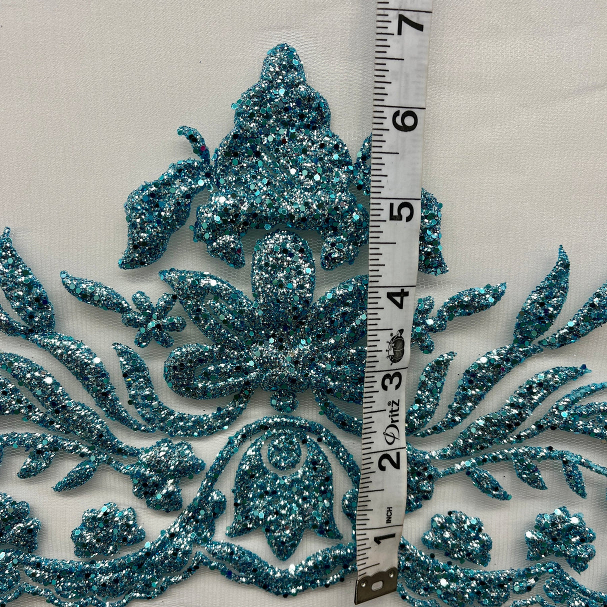 1 Yard Glitter Mesh Fabric | 55" Wide | Sparkling Mesh for Dresses, Costumes & Event Wear