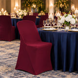 Burgundy 4 Way Stretch Spandex Chair Cover 220 GSM Form Fitting