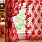 Beaded Corded Bridal Lace Fabric Embroidered Polyester Net Mesh
