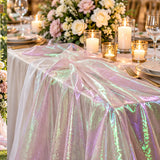 Iridescent White Crush Barbie Organza Fabric by the Yard Shiny