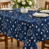 Paisley Bandanna Fabric Navy Poly Cotton Print by the Yard Decor