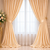 Ivory Low Stretch Polyester Fabric Extra Wide 108/120 Inch Yard