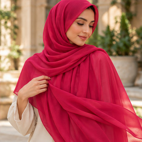 Chiffon Fabric Lightweight Flowy Sheer by the Yard for Dresses
