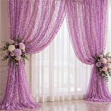 BPS Mesh Lace Lilac Fabric Sheer Stretch Floral by the Yard Decor