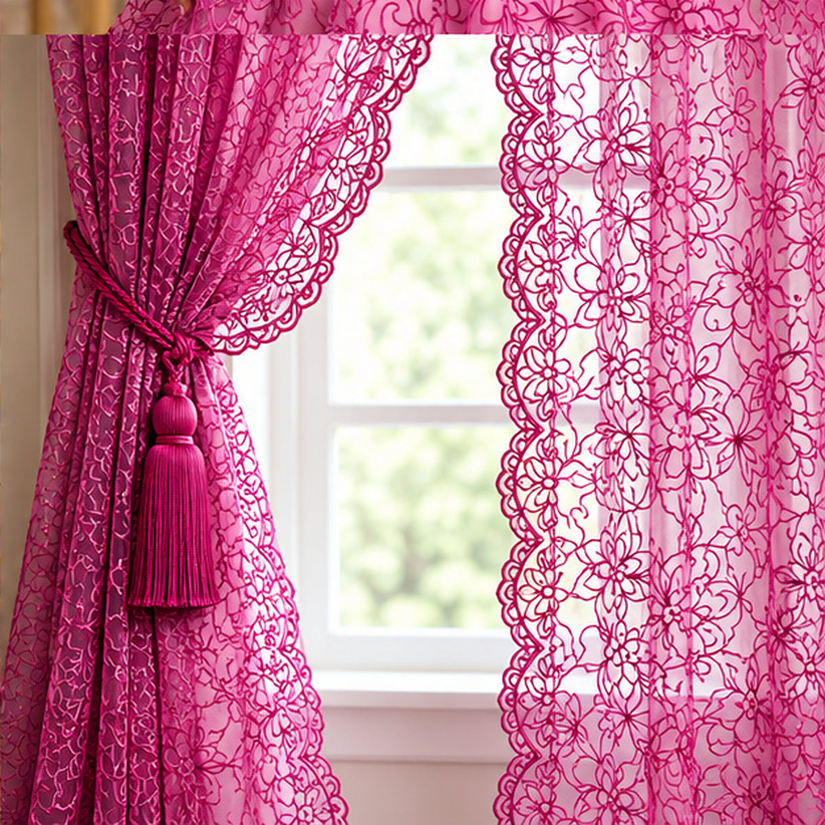 Corded Couture Bridal Lace Fabric Net Mesh Embroidered 54 Inch