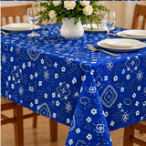 Paisley Bandanna Fabric Royal Poly Cotton Print by the Yard Decor