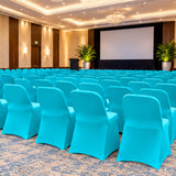 Turquoise Premium Spandex Lifetime Folding Chair Cover 220 GSM