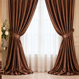 Brown Low Stretch Polyester Fabric Extra Wide 108/120 Inch Yard