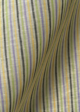 1 Yard Irish Pure Linen 5 Tone Tweed Stripe Fabric 62"/60" Width
