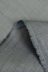 1 Yard Premium Pewter Pure Linen Fabric Midweight 5.5 oz 60 Inches Wide