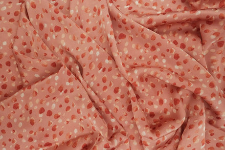 1 Yard Polyester Satin Fabric Conversational Print Smooth Lightweight Drapey 57/58" Width