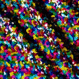 1 Yard Shimmering Sequin Fabric Stretch Mesh 54 Inch Width for Dresses & Decor