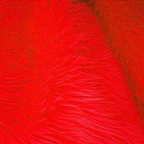 1 Yard Shaggy Faux Fur Fabric – 100% Polyester, 60" Wide Long Pile Plush Fur
