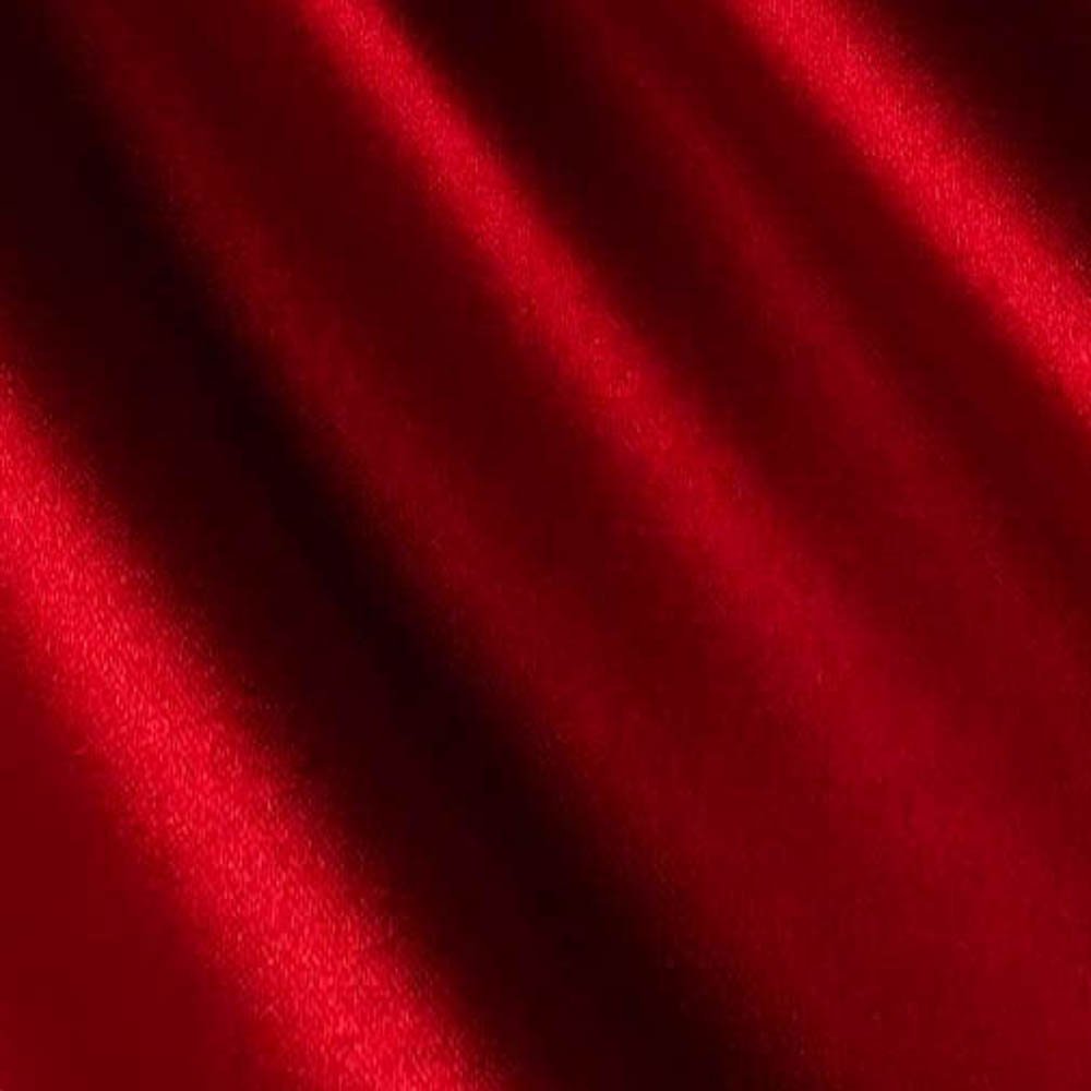 1 Yard Red Satin Fabric for Dresses Wedding Costumes Decor with Roll Option 60 Inch Width