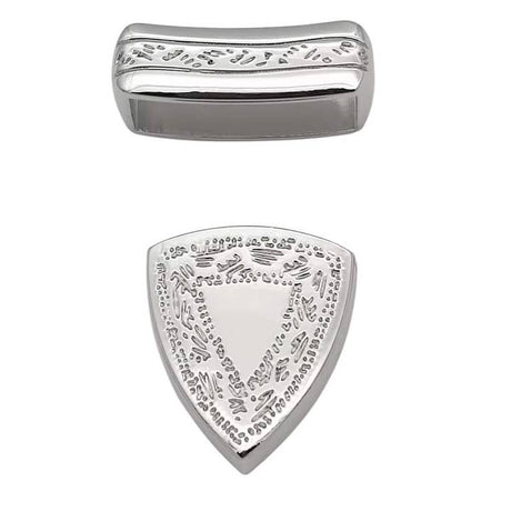 Western Vintage Flower Embossed Zinc Alloy Pin Buckle