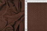 Cable Knit Jacquard Sweater Fabric, Heavyweight Stretch Knit 58/60" Wide