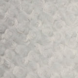 1 Yard Rosebud Minky Fabric 100% Polyester Plush Textured Soft Material for Blankets 60 Inch Width
