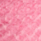 1 Yard Rosebud Minky Fabric 100% Polyester Plush Textured Soft Material for Blankets 60 Inch Width