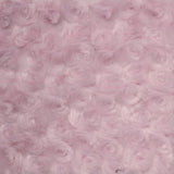 1 Yard Rosebud Minky Fabric 100% Polyester Plush Textured Soft Material for Blankets 60 Inch Width