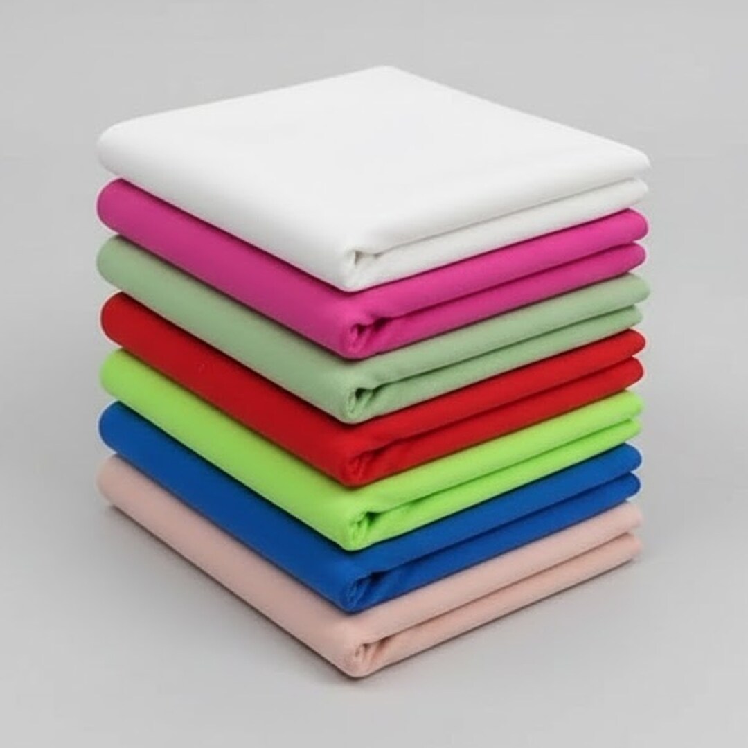 Poly Spandex Super Stretch Interlock Fabric 79% Polyester 21% Spandex for Activewear Compression Apparel 58/60 Inch Width 250 GSM