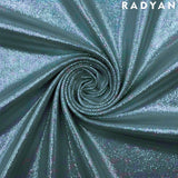 Foil Nylon Spandex Metallic Stretch Fabric 80% Nylon 20% Spandex for Dancewear Party Apparel 58 Inch Width 200 GSM