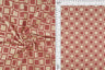 1 Yard Geo Checker 4X2 Yummy Rib Knit Fabric Stretch 58/60 Inches Wide
