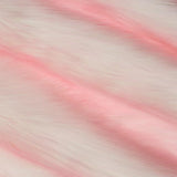 1 Yard Snow Luxury Two Tone Shaggy Faux Fur Fabric 58"/60" Width