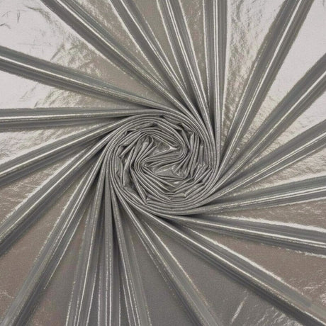 Foil Nylon Spandex Metallic Stretch Fabric 80% Nylon 20% Spandex for Dancewear Party Apparel 58 Inch Width 200 GSM