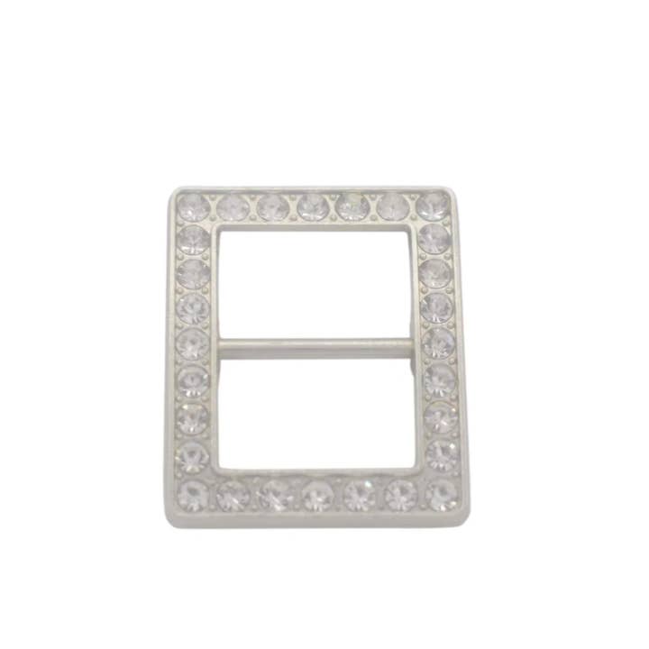 17mm Metal Tri-Glide Diamond Slider Buckle for Bags