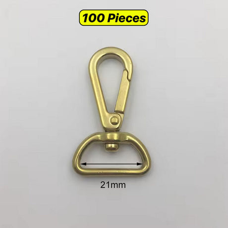 Solid Brass Dog Hook Swivel Snap Hook for Bags
