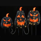 2ft 96in Lighted Jack-o-Lantern Yard Decoration 3 Pack