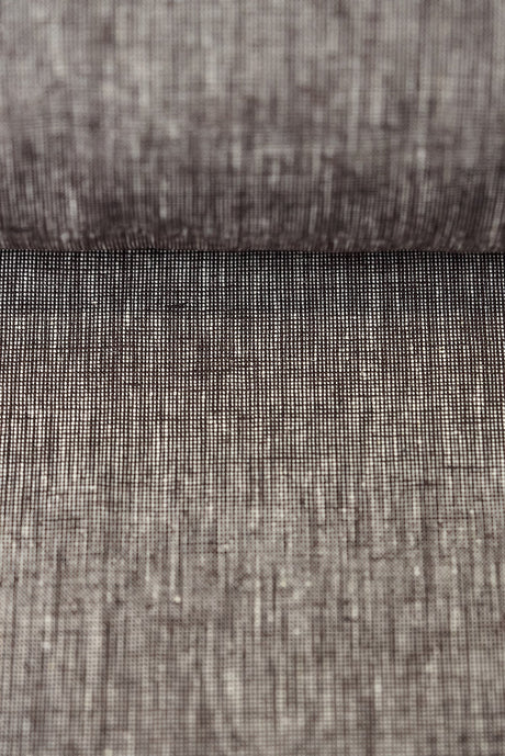 1 Yard Brown or Off White 2 Tone Melange Softened Pure Linen Fabric, Midweight 58 Inches Wide