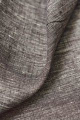 1 Yard Brown or Off White 2 Tone Melange Softened Pure Linen Fabric, Midweight 58 Inches Wide