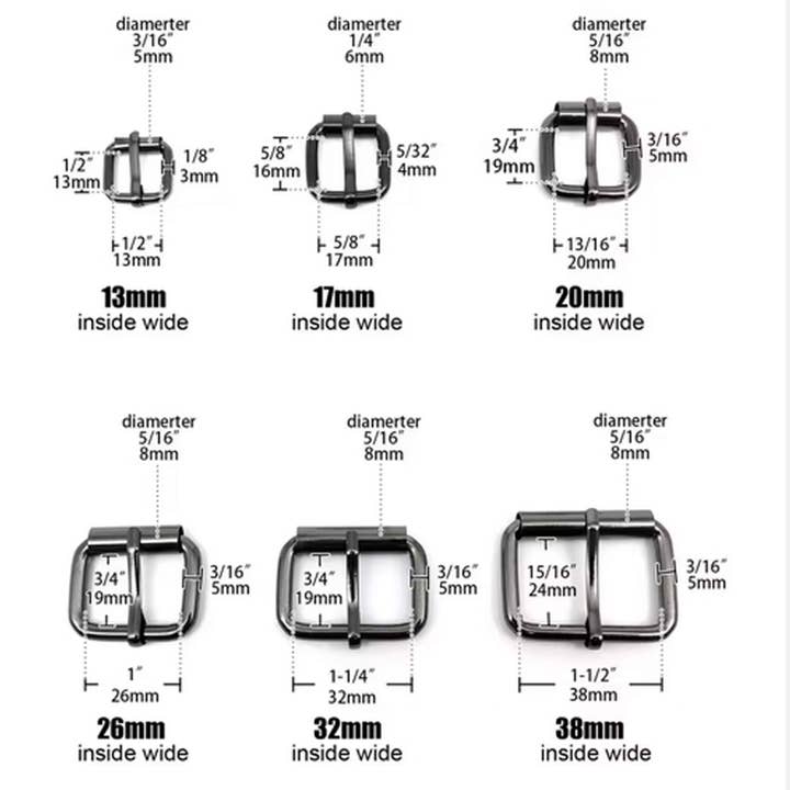 Wholesale Adjustable Roller Pin Buckle for Handbag Straps