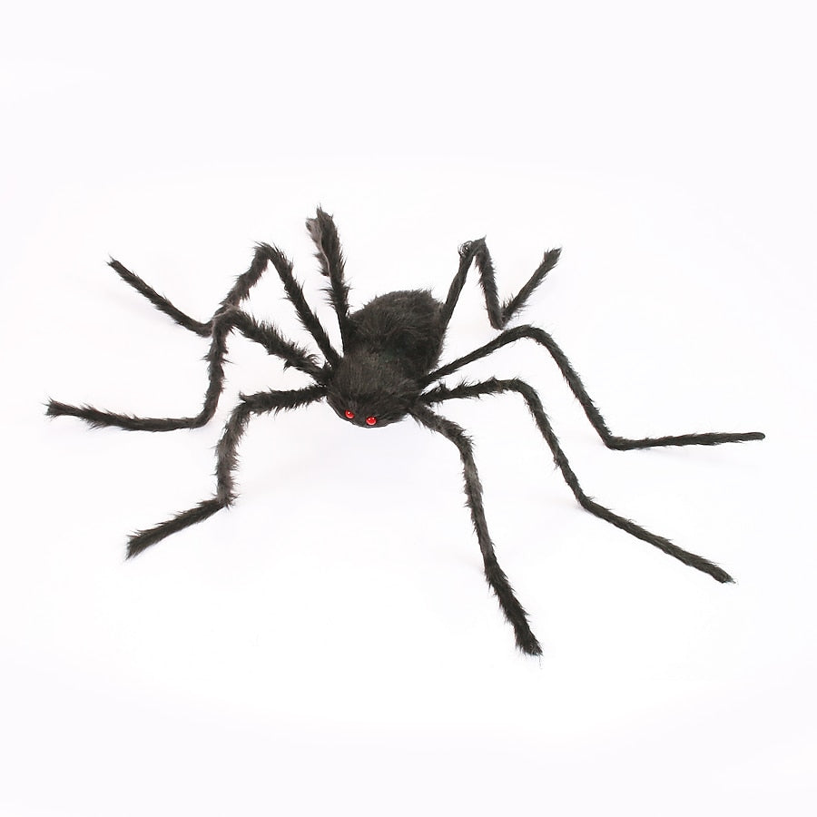 50 Inch Freestanding Halloween Spider Figurine Posable Legs Decoration