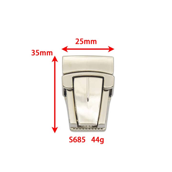 S685 Custom Metal Hardware Fashion Special Handbag Metal Accessories Wholesale Lock for Bags