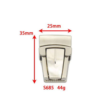 S685 Custom Metal Hardware Fashion Special Handbag Metal Accessories Wholesale Lock for Bags