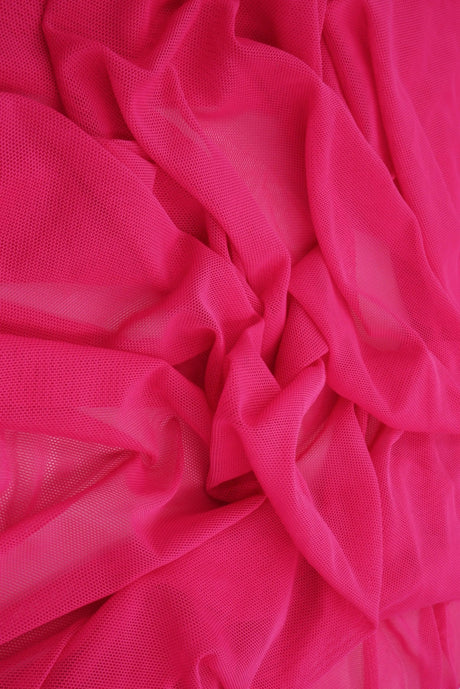 1 Yard Polyester Spandex Mesh Fabric Solid Color Soft Lightweight Stretch 58/60" Width