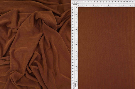 1 Yard 13x1 Rib Slinky Stretch Knit Fabric 52/54 Inch Wide