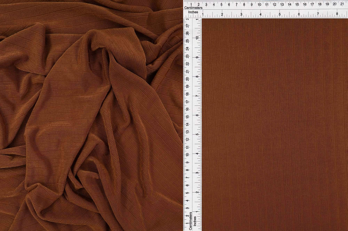 13x1 Slinky Rib Knit Fabric Stretchy & Drapey Texture 52/54" Wide
