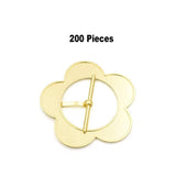 40mm Flower Style Metal Pin Belt Buckle for Bags