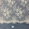3 Yards Exquisite Beaded Chantilly Embroidered Lace with Delicate Eyelash Scallop 58" Wide
