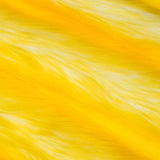 1 Yard Snow Luxury Two Tone Shaggy Faux Fur Fabric 58"/60" Width